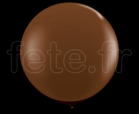 Ballon - Latex - Unis - Mat - 1m MARRON - fete.fr