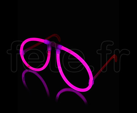 LUNETTE FLUO - Unicolore - 2 X 20cm X 5mm - ROSE - fete.fr