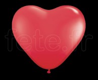 BALLON - Latex - Déco - COEUR - Mat - 40cm ROUGE 