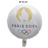 1 Ballon - Mylar - Rond - Licence - Ø 45cm JO_PARIS_2024_PARIS 