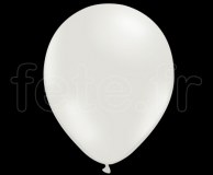 100 BALLONS SEMPERTEX - Latex - Unis - MÉTALLISÉ - Ø30cm BLANC 