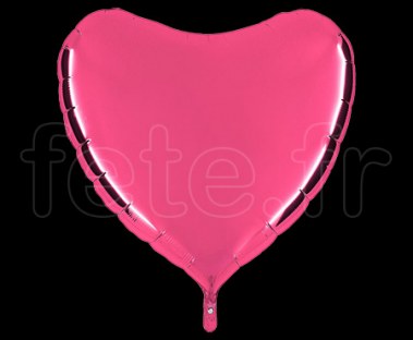 Ballon - Mylar - Coeur - Brillant - Uni - 90cm 