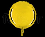Ballon - Mylar - Rond - Brillant - Uni - 45cm JAUNE 