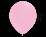 100 Ballons - Latex - Unis - Pastel - Ø30cm ROSE 