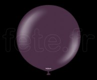 1 Ballon - Latex - Unis - Mat - Ø50cm - KALISAN PRUNE 