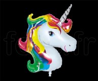 1 Ballon - Mylar - Forme - Licence - Ø 60/70cm LICORNE