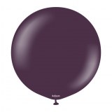 1 Ballon - Latex - Unis - Mat - Ø50cm - KALISAN PRUNE 