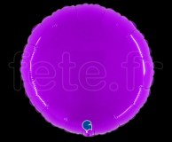 Ballon - Polymère - Rond - Brillant - Uni - 45cm VIOLET 