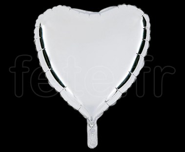 Ballon - Mylar - Coeur - Brillant - Uni - 45cm