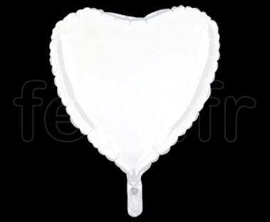 Ballon - Mylar - Coeur - Brillant - Uni - 45cm 