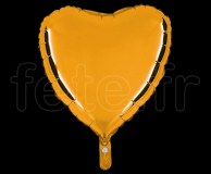 Ballon - Mylar - Coeur - Brillant - Uni - 45cm BRONZE