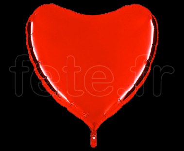 Ballon - Mylar - Coeur - Brillant - Uni - 90cm 