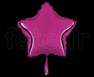 Ballon - Mylar - Etoile - Brillant - Uni - 20cm POURPRE