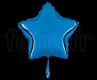 Ballon - Mylar - Etoile - Brillant - Uni - 20cm BLEU