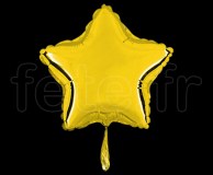 Ballon - Mylar - Etoile - Brillant - Uni - 20cm JAUNE