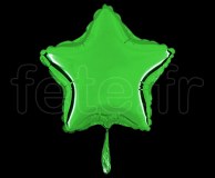 Ballon - Mylar - Etoile - Brillant - Uni - 20cm VERT