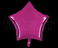 Ballon - Mylar - Etoile - Brillant - Uni - 45cm POURPRE