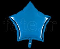 Ballon - Mylar - Etoile - Brillant - Uni - 45cm BLEU