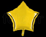 Ballon - Mylar - Etoile - Brillant - Uni - 45cm JAUNE