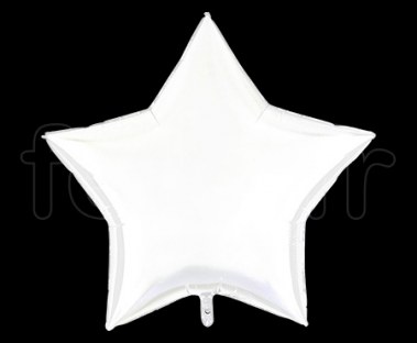 Ballon - Mylar - Etoile - Brillant - Uni - 90cm