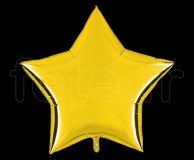 Ballon - Mylar - Etoile - Brillant - Uni - 90cm JAUNE