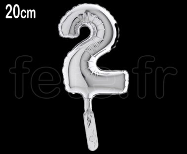 Ballon - Aluminium - - Chiffre - 20cm
