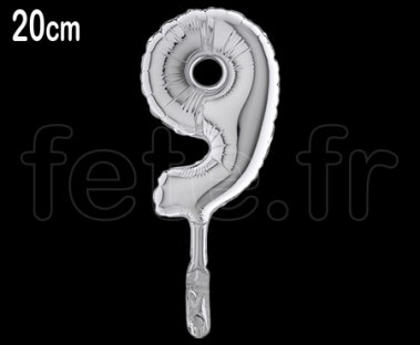 Ballon - Aluminium - - Chiffre - 20cm