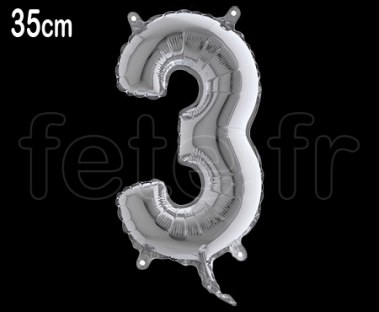 Ballon - Métal - - Chiffre - 35cm