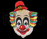 1 Ballon - Mylar - Forme - Licence - Ø 60/70cm CLOWN