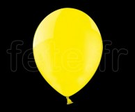 Ballon - Latex - Unis - Cristal - Ø30cm JAUNE 