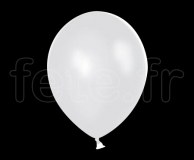 100 Ballons - Latex - Unis - Cristal - Ø30cm TRANSPARENT 