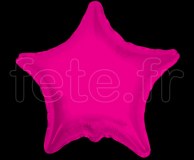 Ballon - Mylar - Etoile - Brillant - Uni - Ø 75cm FUSHIA 