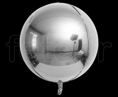 Ballon - Mylar - Sphérique - Miroir - Uni - Ø 40cm 