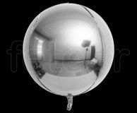 Ballon - Mylar - Sphérique - Miroir - Uni - Ø 40cm ARGENT 