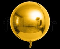 Ballon - Mylar - Sphérique - Miroir - Uni - Ø 40cm OR 