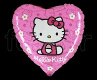 1 Ballon - Mylar - Rond - Licence - Ø 45cm HELLO-KITTY