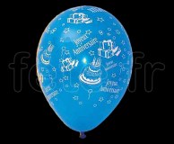 Ballon - Latex - Fantaisie - Ø30cm JOYEUX-ANNIVERSAIRE 