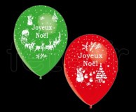 Ballon - Latex - Fantaisie - Ø30cm JOYEUX-NOEL 