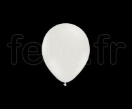 100 Ballons - Latex - Unis - Mat - Ø10cm BLANC