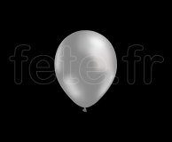 100 Ballons - Latex - Unis - Mat - Ø10cm GRIS