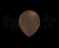 100 Ballons - Latex - Unis - Mat - Ø10cm MARRON