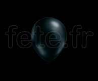 100 Ballons - Latex - Unis - Mat - Ø10cm NOIR