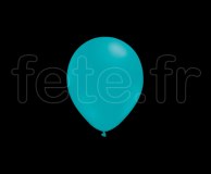 100 Ballons - Latex - Unis - Mat - Ø10cm TURQUOISE