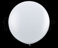 Ballon - Latex - Unis - Nacré - 1m BLANC 
