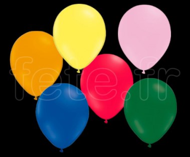 100 Ballons - Latex - Unis - Mat - Ø30cm