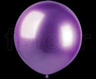 1 BALLON - Latex - Unis - CHROME ULTRA - Ø60cm VIOLET 