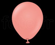 100 Ballons - Latex - Unis - Mat - Ø10cm KALISAN CORAIL 