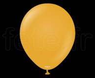 100 Ballons - Latex - Unis - Mat - Ø10cm KALISAN MOUTARDE 