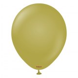 100 Ballons - Latex - Unis - Mat - Ø10cm KALISAN OLIVE 