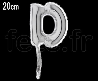 Ballon - Lettre - Aluminium - - H20cm 